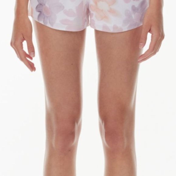 Aritzia | Sunday Best Malcolm Shorts Floral Watercolor Pebble Crepe Lined Size S - Picture 10 of 15